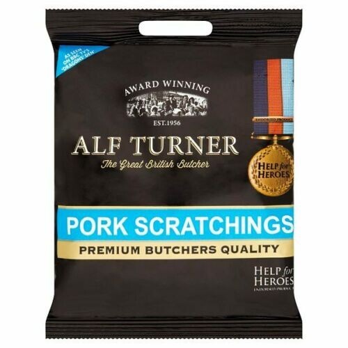 Alf turner pork scratchings - pork,
