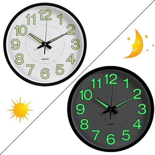 Wall clock round luminous - clock,