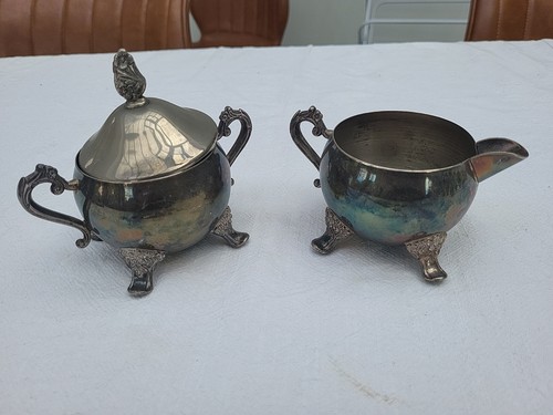 Matching silver plated sugar - matching,