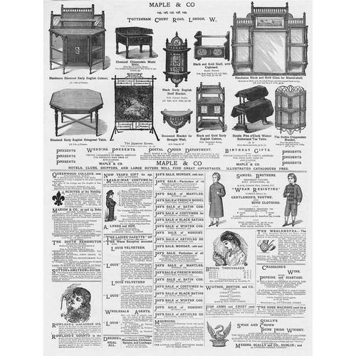 Victorian adverts maple - victorian, &
