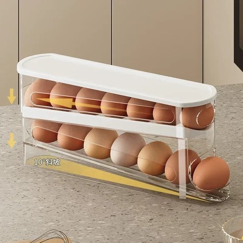 Rolling fridge egg storage box - egg,