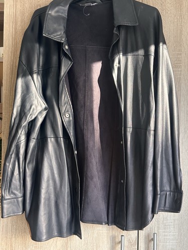 Black leather jacket - leather,