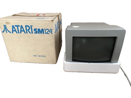 Atari sm124 monitor with - sm124,