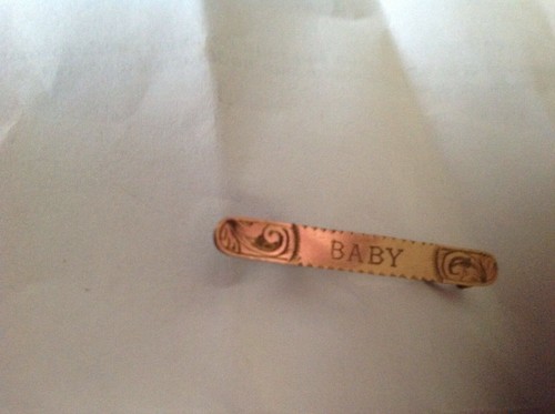 Antique gold front baby - antique,, bar