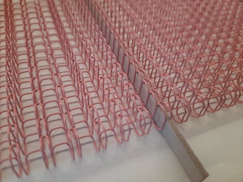 100 4mm pink binding - 100, 6.4mm
