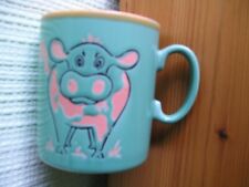 VINTAGE JUST MUG CUP PIG EMBOSSED PIGGY TEA COFFEE CHOCOLATE NO FAULTS SEE PICS