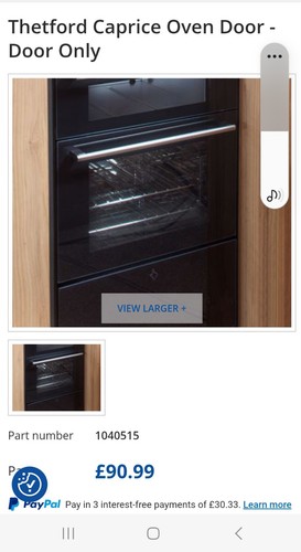 Thetford caprice oven door - door, &
