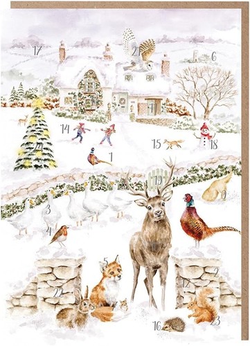 Wrendale advent calendar card - wrendale,