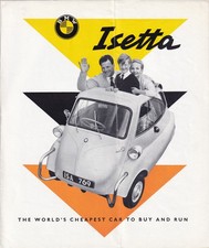 B.M.W. ISETTA, ISETTA OF GREAT BRITAIN. LTD., BROCHURE.
