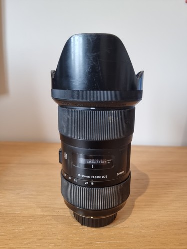 Sigma 35mm dc hsm art - 18-35mm, f/1.8