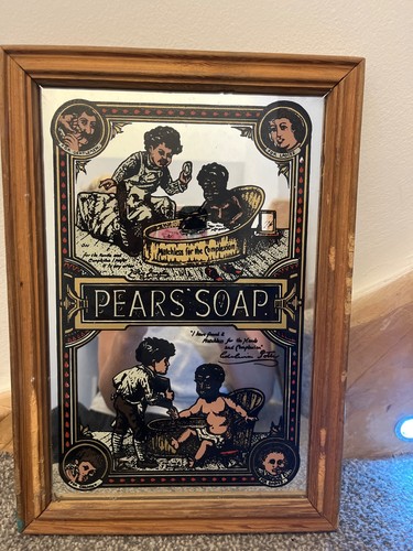 Vintage pears soap - vintage, framed
