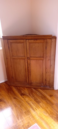 Antique pine corner unit - antique,