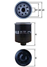 Oil Filter MAHLE Fits PIAGGIO