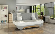 Modern Sofa Bed with Storage 3 Seater Black Grey New with Spring EWA II
