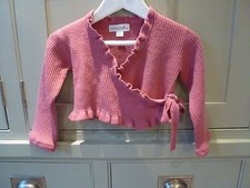 Arthur e Felicie girls age 4 pink crossover party cardigan - excellent cond