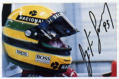 Ayrton senna signed - senna,