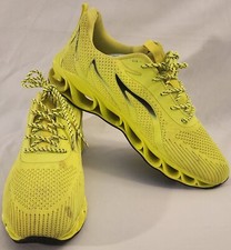 Mens Lime/Green/Yellow Lace Up Mesh Athletic Shoes Not Sure Of Size See Pics