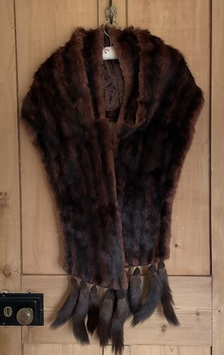 Vintage real fur mink stole - real,