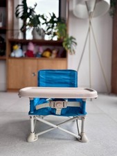 Baby Seat Booster Toddlers Dining Seat Folding Kids Baby Camping Chair with Tray