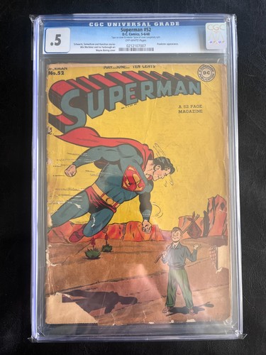 Superman cgc 0 - superman, #52