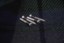 Electric Guitar Stratocaster Telecaster Bass etc Style 4 Aged Neckplate Screws