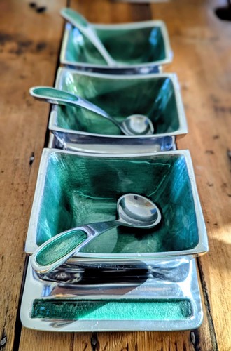 Polished aluminum condiment - aluminum,