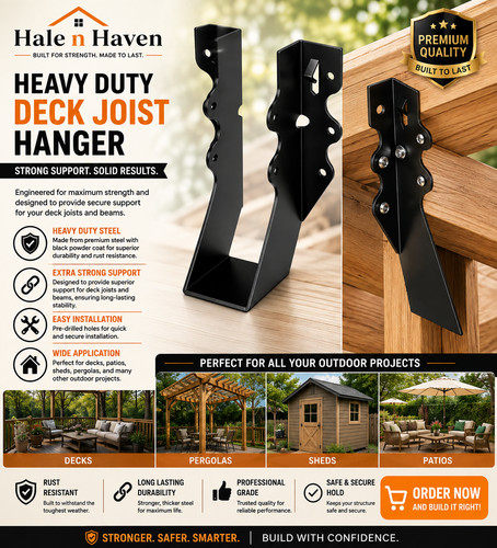 Pcs black 2x6 joist hangers - 25,