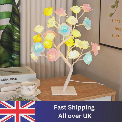 Led rose tree lamp usb - led,