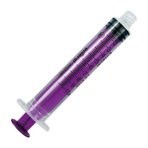 Syringe 10ml purple - syringe, enteral
