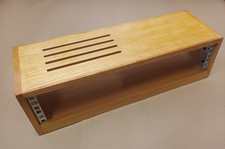 Wooden 2U 19" Inch Desktop Studio Rack Angled Vented 150mm Deep (T)