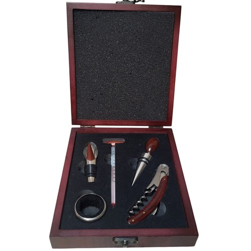 Wine tool set wood - wood, gift