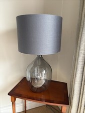 John Lewis Smoked Glass Lamp 