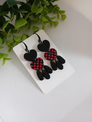 Polymer clay earrings handmade - polymer,