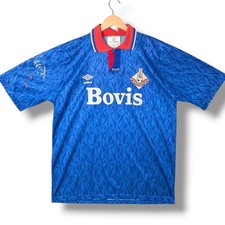 Vintage Oldham Athletic Umbro Football Shirt Mens Large 1991-1993 Home Blue