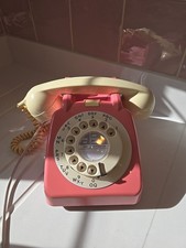 Vintage 1970s Retro Telephone Pale Pink - In Working Order