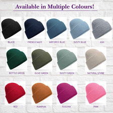 EMBROIDERED RED POODLE BEANIE