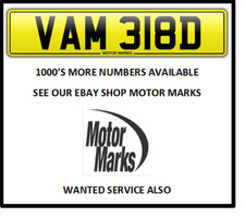 VAM 318D -VAM BMW 318 VESPA SCOOTER LAMBRETTA CHEAP 318 BARGAIN VAM NUMBER PLATE