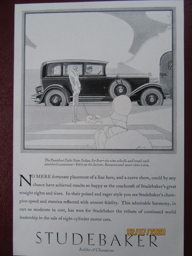 1929 studebaker - ad,