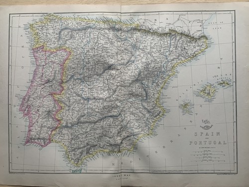 1861 spain portugal hand - spain,