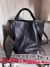 Mulberry Leather Kite Bag Navy