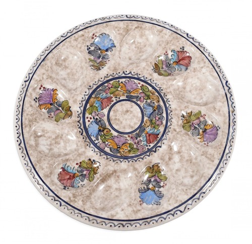 Vintage greek floral ceramic - greek,