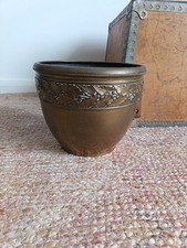 Vintage brass holly - holly, leaves