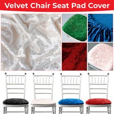 Velvet Chair Seat Cover