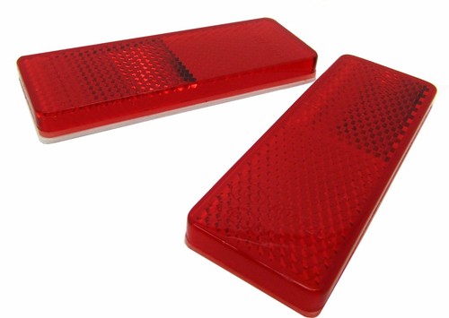 Rectangular adhesive rear red - rectangular,