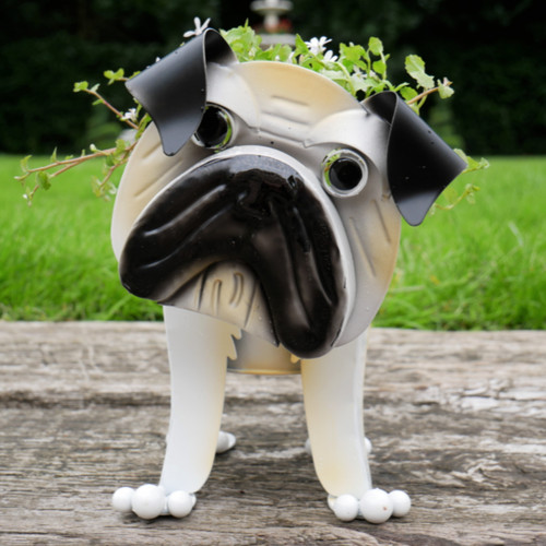Metal pug dog - metal,