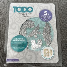 Create and Craft TODO Letterpress & Hotfoil Plates To Do Layering New