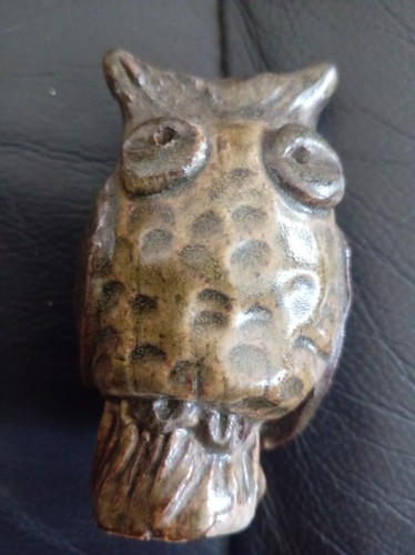 Brown owl small - small, ornament
