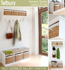 Tetbury white hallway shelf - tetbury,