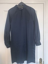 BNWT Halston Navy Blue Silky