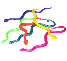 6x Mini Rubber Snakes